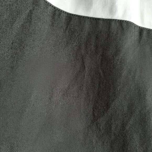 CLUB MONACO Sleeveless Shell Top Strippe Pattern B&W Crewneck Sz S Flawed - Picture 4 of 16